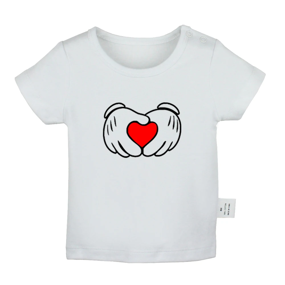 Футболка для новорожденных с коротким рукавом и графическим принтом |