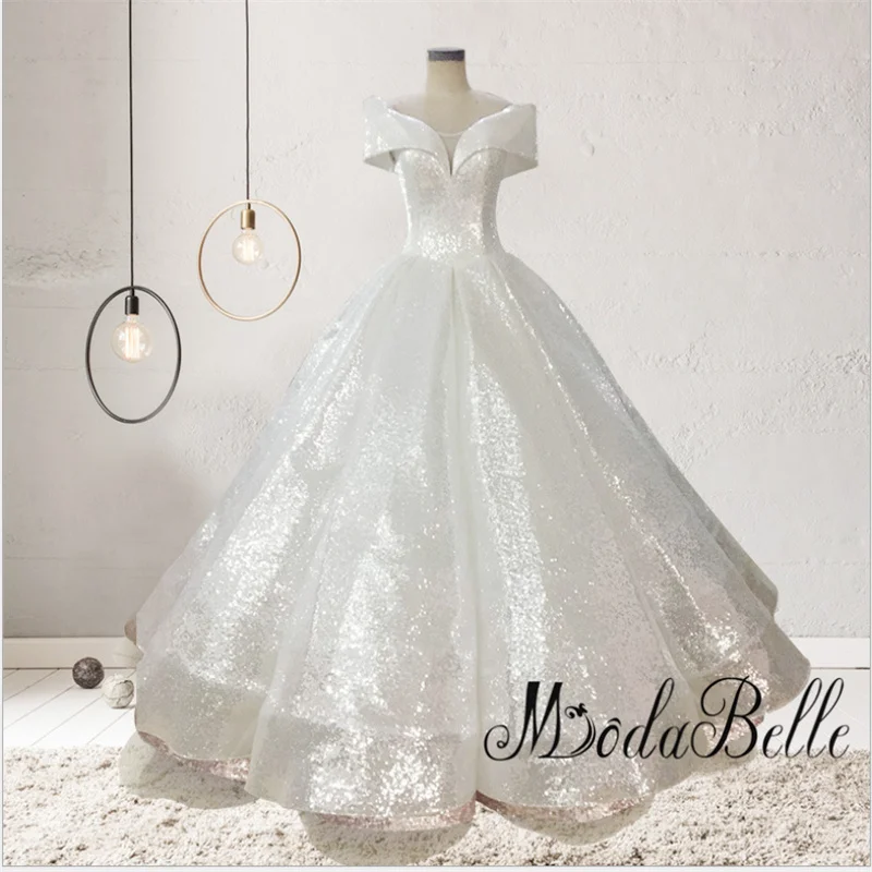 Modabelle/Вечерние платья золотистого цвета с блестками и вырезом лодочкой роскошное