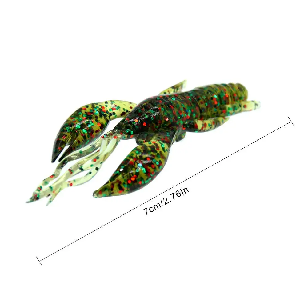 5 штук Мягкие силиконовые Раков Форма симулятор Мягкая Креветки поддельная