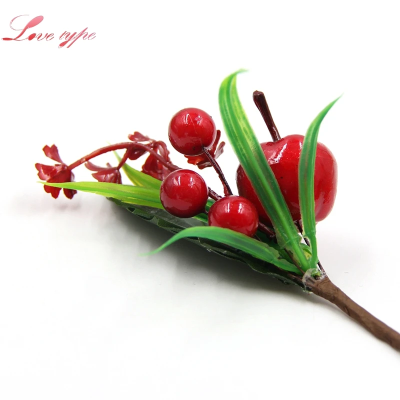 Искусственная сосна 1 бутон искусственное растение с тычинками жемчужные ветки