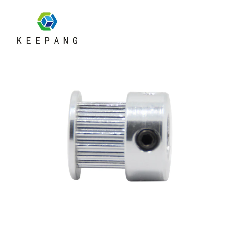 Зубчатый шкив GT2 с направляющим колесом диаметром 16 или 20 зубьев, отверстием под вал диаметром 3 или 5 мм, шириной зубьев 6 или 10 мм, из алюминия. Для запчастей 3D-принтера Reprap.