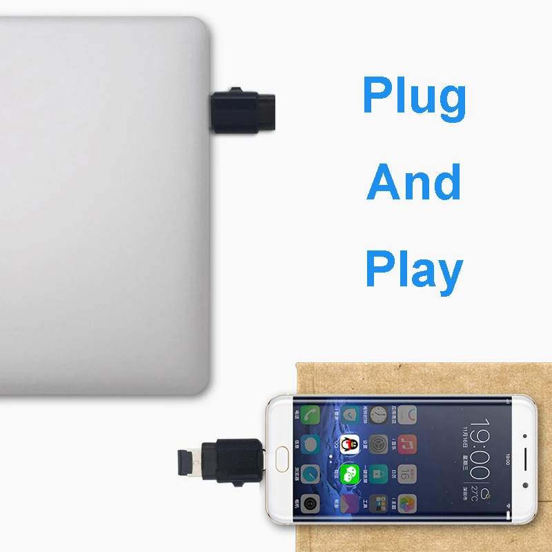 Vmonv 2 в 1 USB 0 Type C / Micro и OTG устройство для чтения карт памяти высокоскоростной TF micro SD