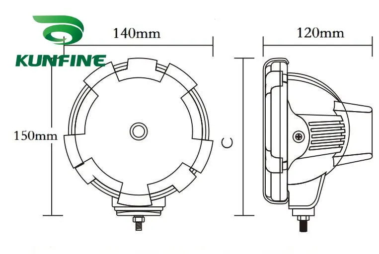 4 дюймовый ксеноновый противотуманный фонарь для внедорожника джипа грузовика