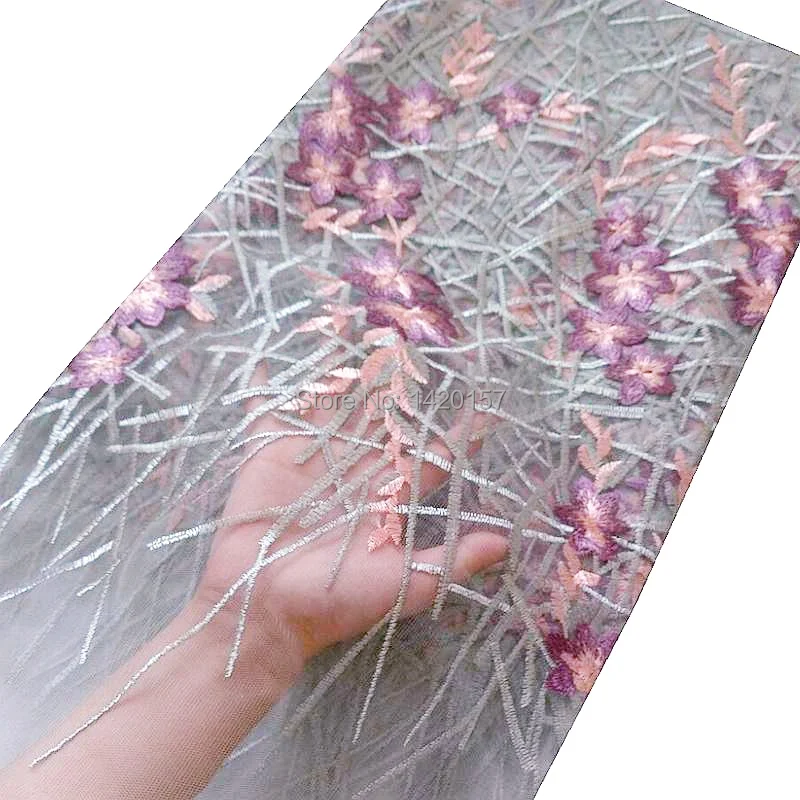 Последние африканские Кружево 2017 простой Дизайн французского фатина с красный