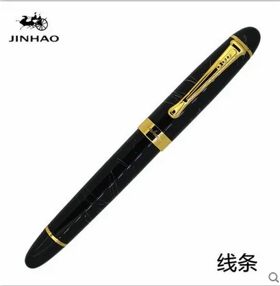 s JINHAO X450 передовые перьевая ручка, покрытие из 18 к GP чернильная ручка NIB 23 цвета можно выбрать упаковку с черной ручкой мешочек Горячая распродажа - Цвет: s
