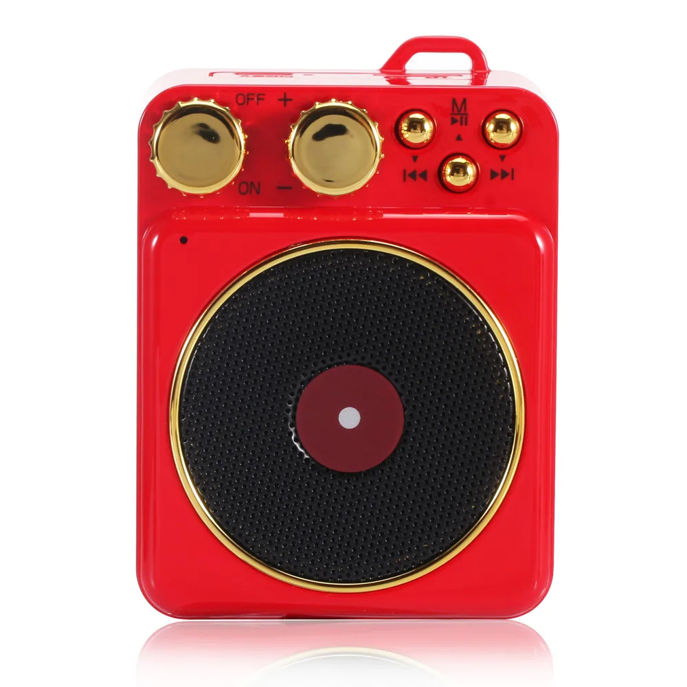 Nasin T10 Мини Bluetooth мини-динамик с Hillbilly кошачий стиль fm-радио стерео Hifi звуковая коробка Громкая связь для xiaomi iphone - Цвет: red