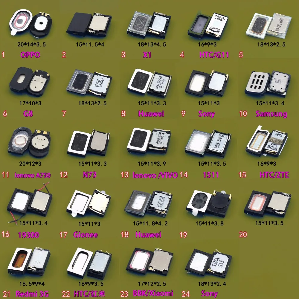 24 Модели шт. динамик ЗУММЕР приемник громкоговоритель телефонный звонок для