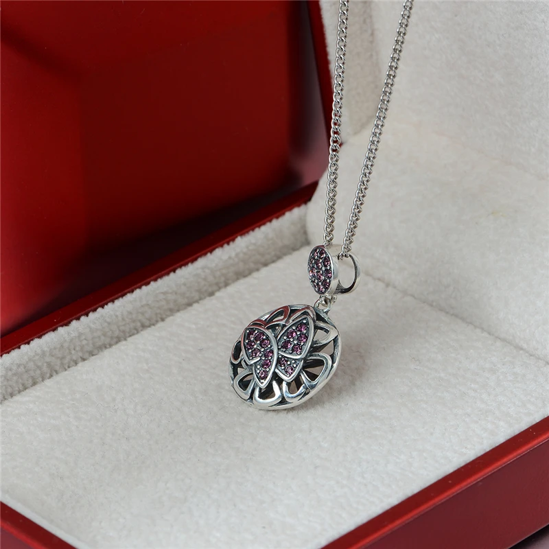 Ожерелье с подвеской в виде бабочки из стерлингового серебра ожерелье