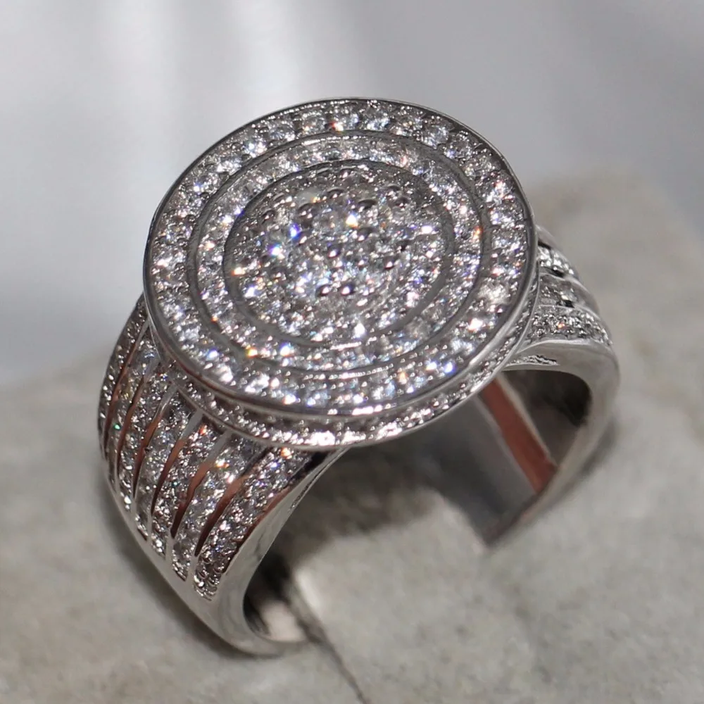 Женское кольцо на палец из стерлингового серебра 925 пробы с фианитом 5А|finger ring|wedding