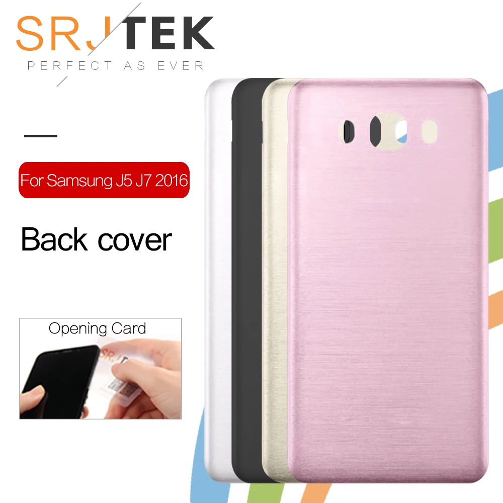 SRJTEK корпус для Samsung Galaxy J3 J5 J7 2016 J510 J710 задняя крышка батарейного отсека|Корпусы и