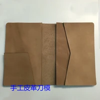 5pcs designer template leather craft passport cover travel bag die cutting knife mould hand machine punch tool deri el aletleri