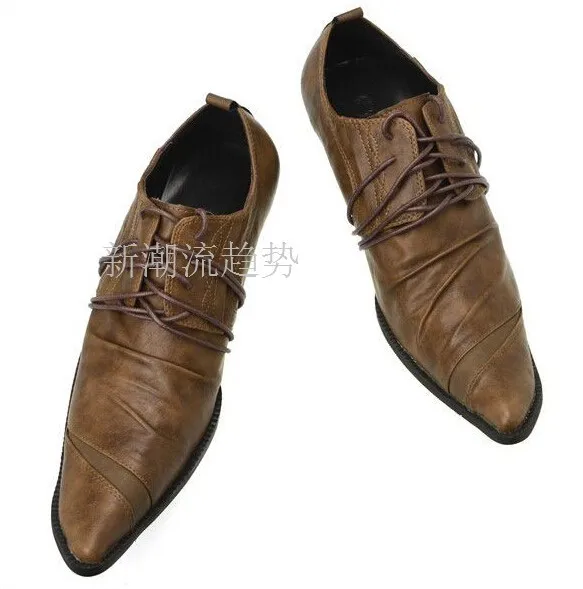 Новинка Мужские модельные туфли из коровьей кожи мужские оксфорды на шнуровке