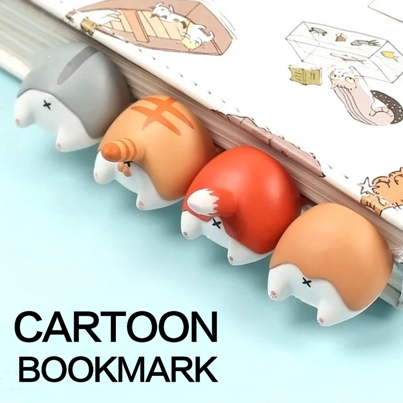 Прекрасный мультфильм Собака Кошка Хомяк лиса попка закладки Новинка книга для чтения элемент креативный подарок для детей маленький подарок