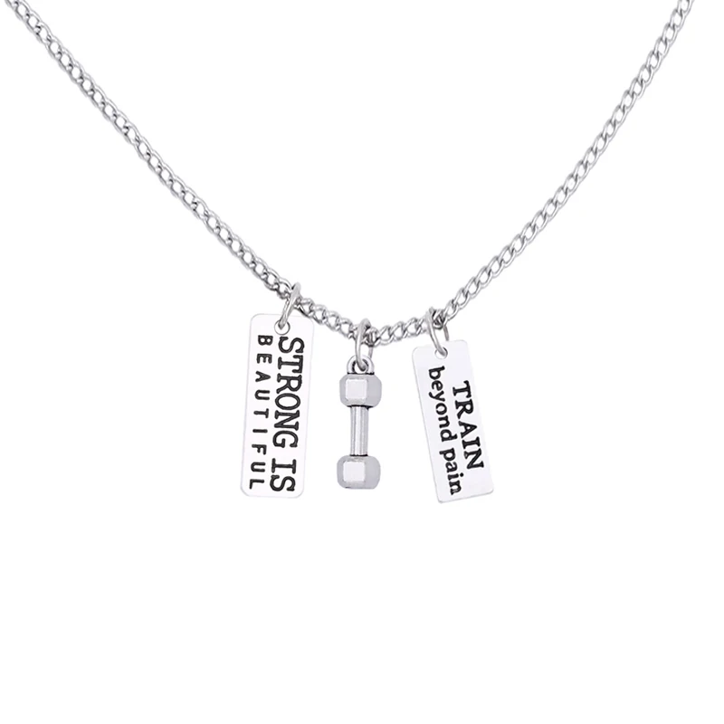 Сильный красивый поезд за пределами боли штанги Вдохновляющие Фитнес