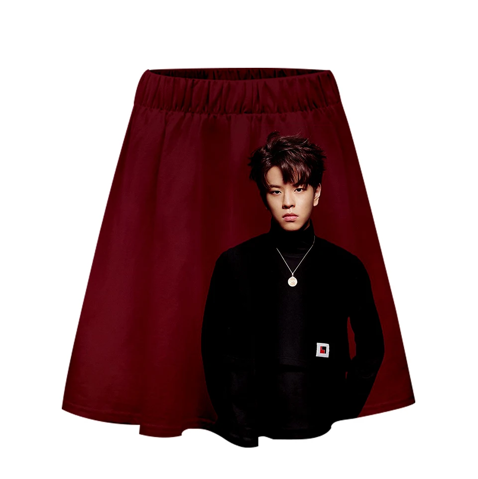 Женские юбки с 3D принтом в стиле K POP Straykids модная уличная короткая юбка Лидер
