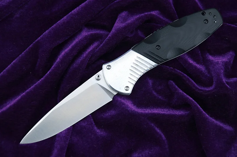 Складной нож LEMIFSHE 581 D2 G10 из стали и алюминия Карманный Походный для выживания