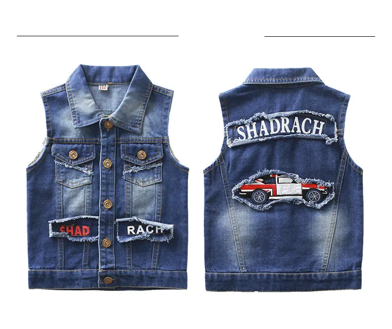 Boys Fashion Denim Vests Autumn Children Casual Cowboy Waistcoats Child Girls Jeans Outdoor Vest Waistcoat