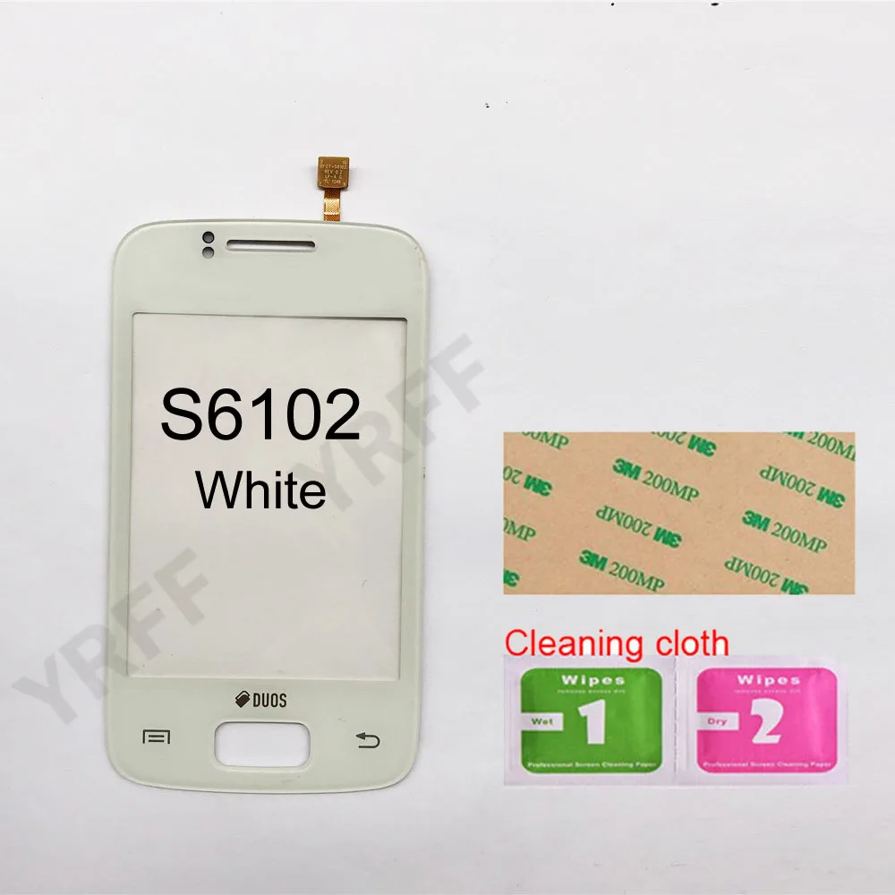 White No Tools Для samsung Galaxy Music Duos S6012 сенсорный экран для samsung Galaxy Y Duos S6102 Young S6310 S6312 сенсорный экран Объектив сенсор - Цвет: White No Tools