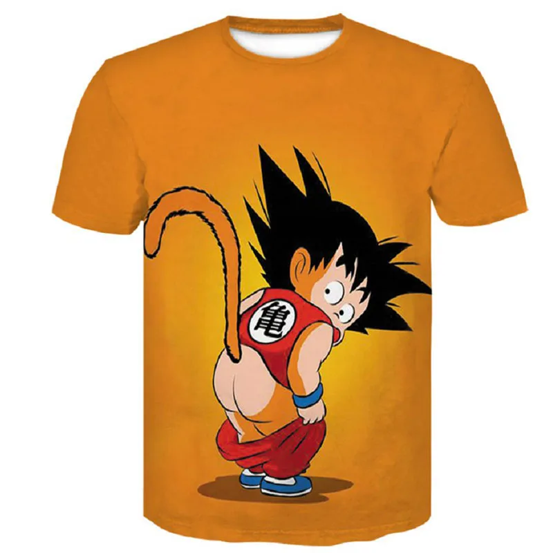 11 Манга dragon ball z Super Saiyan Son Goku, аниме, летняя 3D печать, новинка, модные футболки, топы для мужчин/мальчиков, мультяшная Повседневная футболка - Цвет: 11