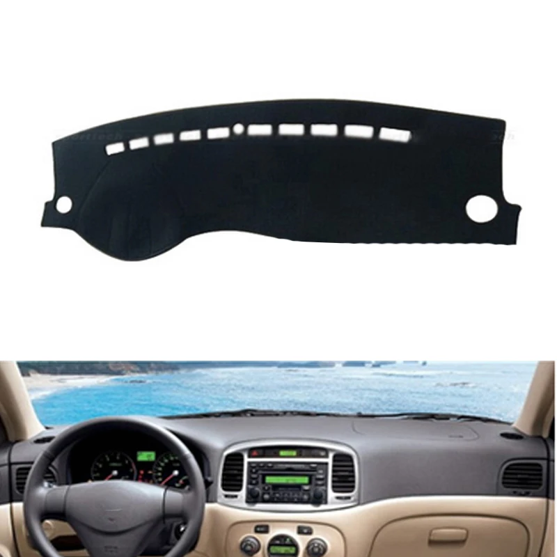 Для hyundai Accent 2006 2007 2008 2009 2010 2011 приборной панели крышка козырек от солнца Non-slip Dash коврик ковер аксессуары для автомобильных наклеек