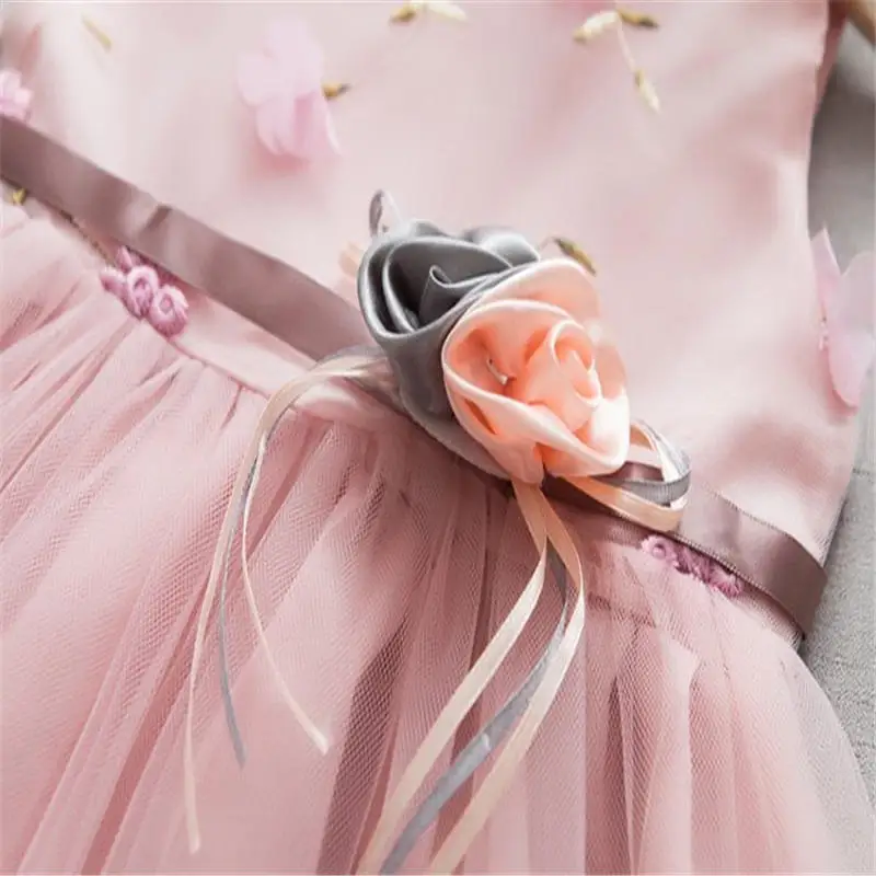 Newbron/летнее платье для девочек Новинка 2019 года модное кружевное Сетчатое