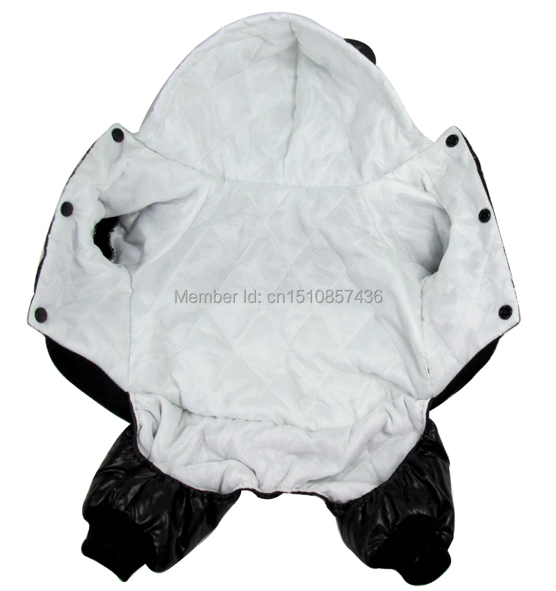 Новинка черно белое хлопковое пальто с капюшоном в стиле панды для собак
