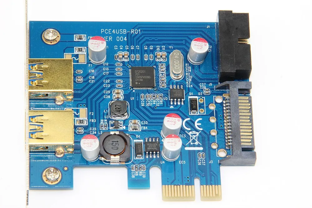 Плата расширения с 2 портами usb 3 0 pci e PCI E адаптер дополнительные карты 20