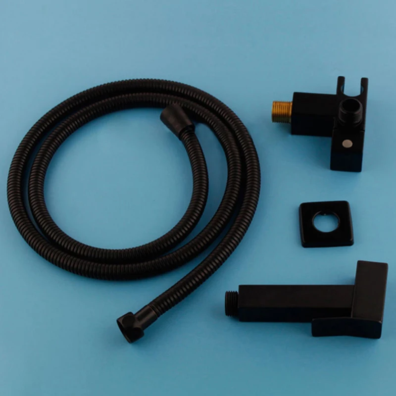 Настенные смесители для биде латунный черный угловой клапан холодной воды в