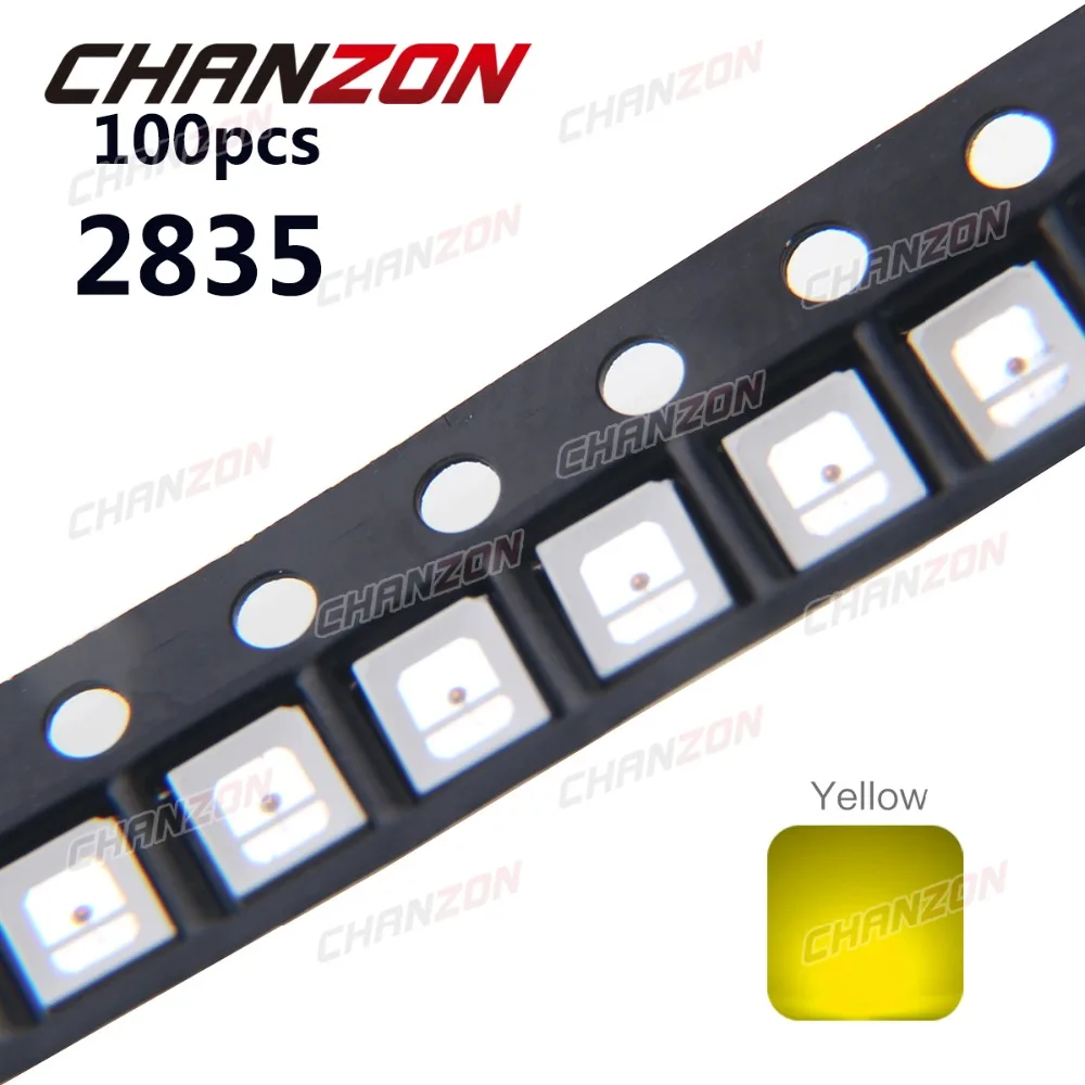 Светодиодный светильник SMD 2835 светодиодный с желтым поверхностным креплением 30