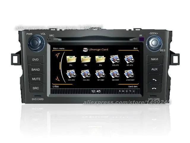 Beste Voor Toyota Auris 2007 ~ 2012-Auto GPS Navigatiesysteem + Radio TV DVD IPod BT 3G WIFI HD Screen Multimedia Systeem