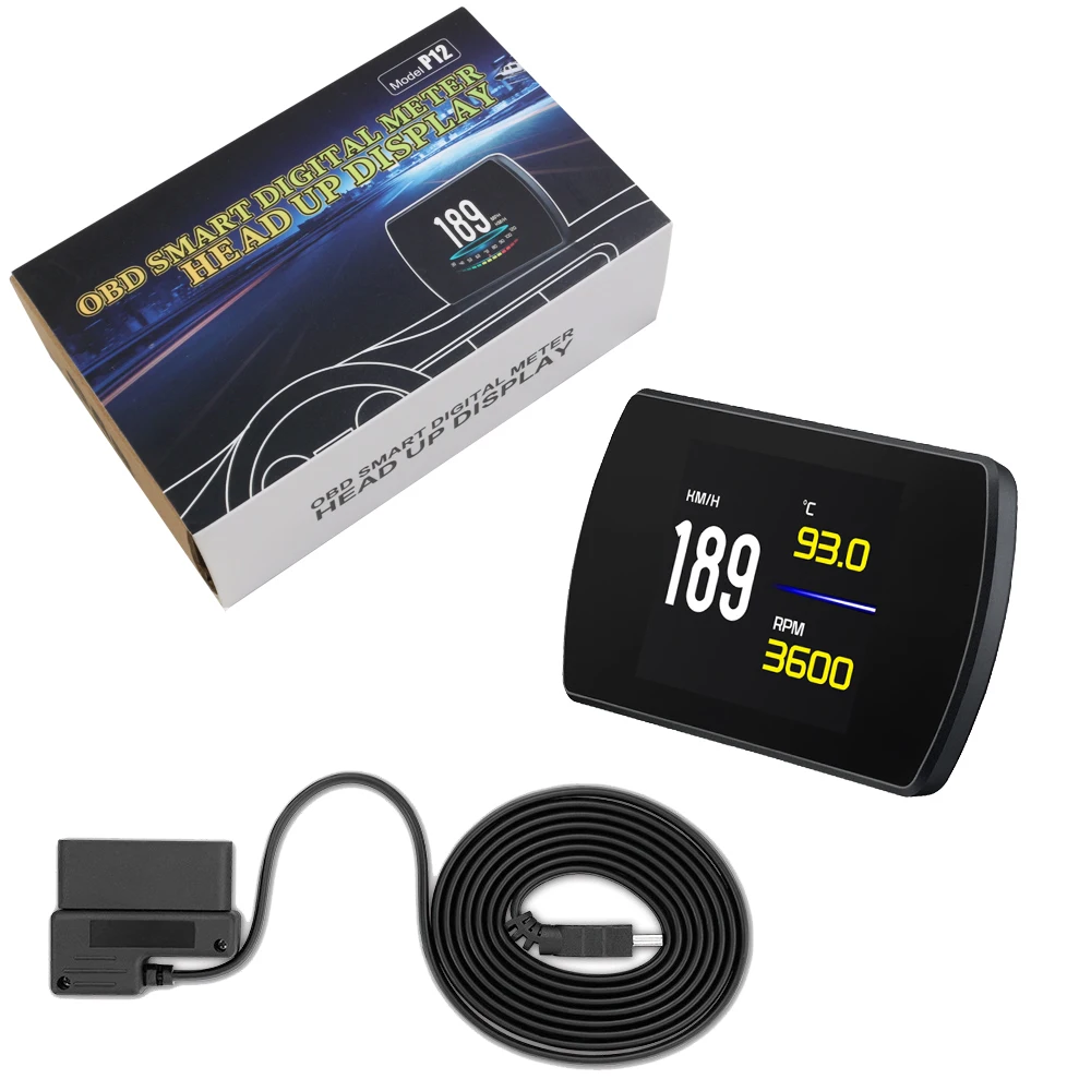 Дисплей на лобовое стекло P12 5 8 TFT OBD проектор скорости автомобиля борту