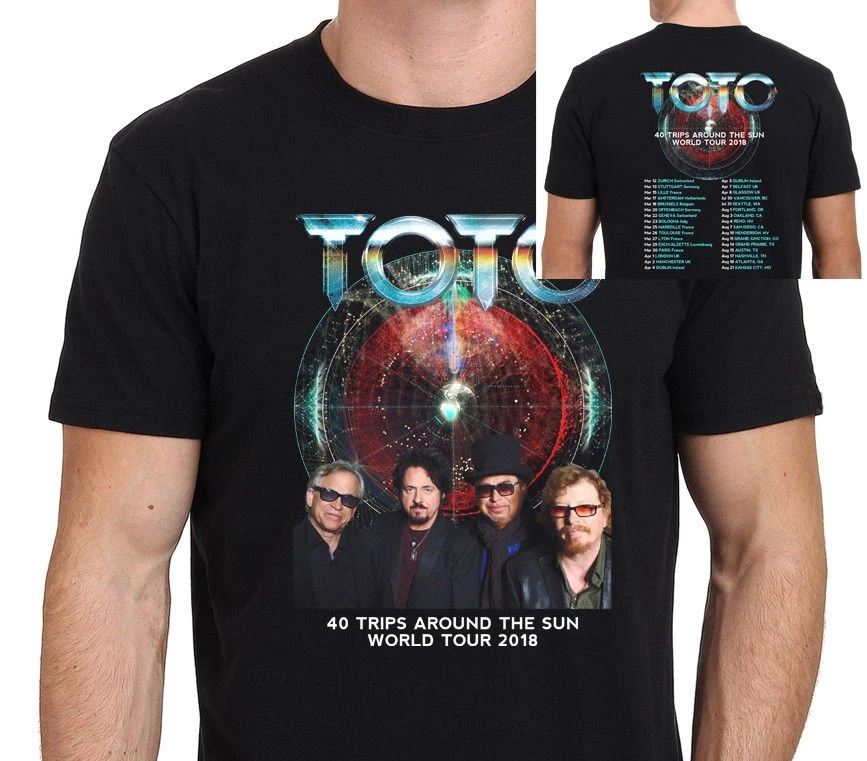 Мужская футболка с короткими рукавами TOTO Band черная S-3XL лето 2019 | одежда