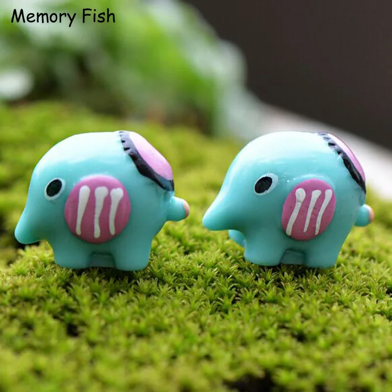 Микро сад украшения мультфильм милый мини Слон Статуэтка аниме фигурка кукла дом