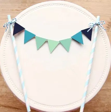 Бесплатная доставка гирлянда с радужным флагом для торта бандаж детей на день