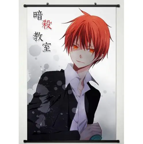Печатная настенная прокрутка аниме постер классная комната для убийц Koro-sensei Karma