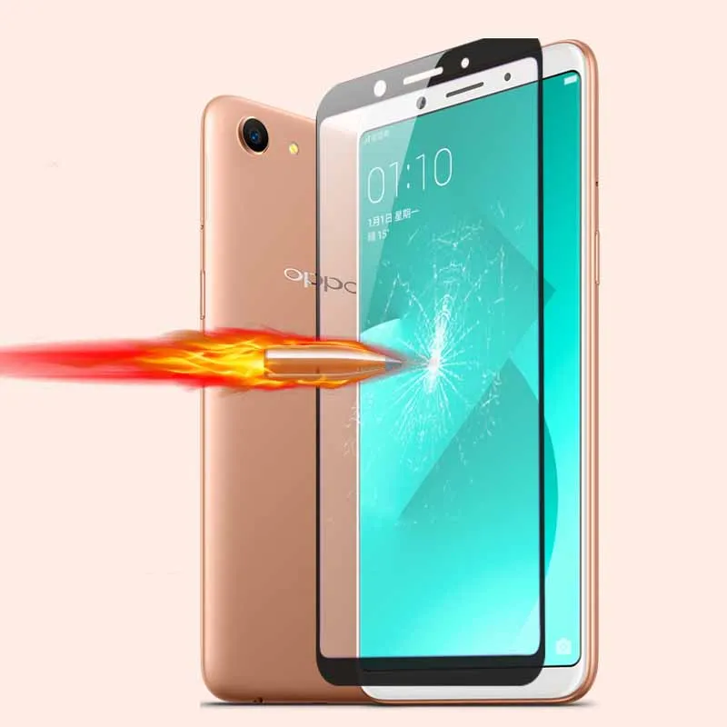 Для Oppo A1 полное покрытие Закаленное стекло Защитная пленка 5 7 дюймов 9H 2.5D