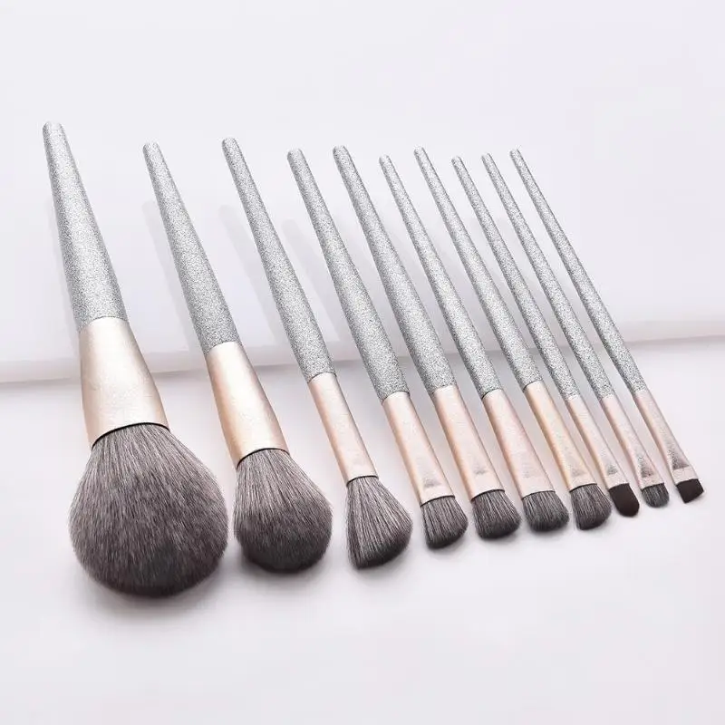 7pcs/10pcs Pro Makeup Brushes Set Portable For Foundation Powder Blush Eyeshadow Concealer Eye Make Up Brushes Cosmetics Beauty