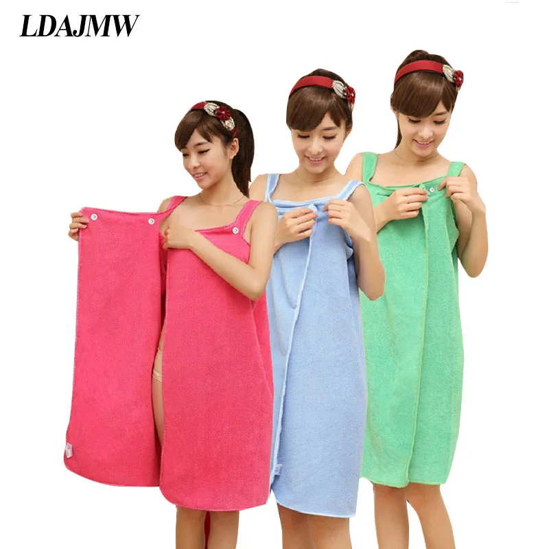 

LDAJMW New Updated Version Two Holes Changed Bath Towel Superfine Fiber Can Wear the Towel Magic Water Bath Skirt Wholesale