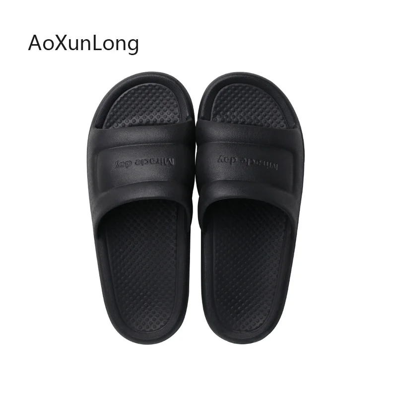 AoXunLong/тапочки; мужские сандалии для ванной; массажные тапочки; домашние тапочки для отдыха; пляжные шлепанцы; летние мужские вьетнамки на плоской подошве