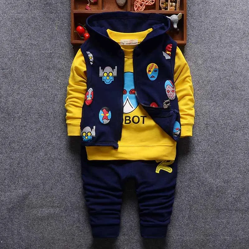 Bibicola/Одежда для мальчиков осенние детские Обувь комплекты одежды с персонажами