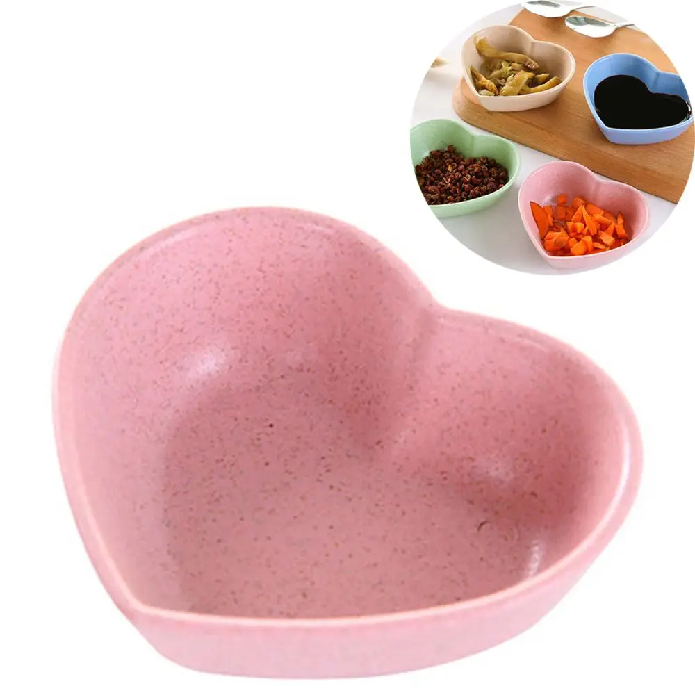 4 шт Пшеничная солома приправа блюдо любящее сердце Форма маленький для закусок