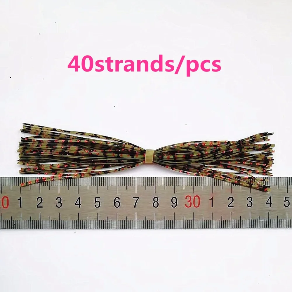 

50 Bundles 13cm Length Fly Tying Rubber Threads Skirts Silicone Straps for Flies Lure Beard wire Making---16