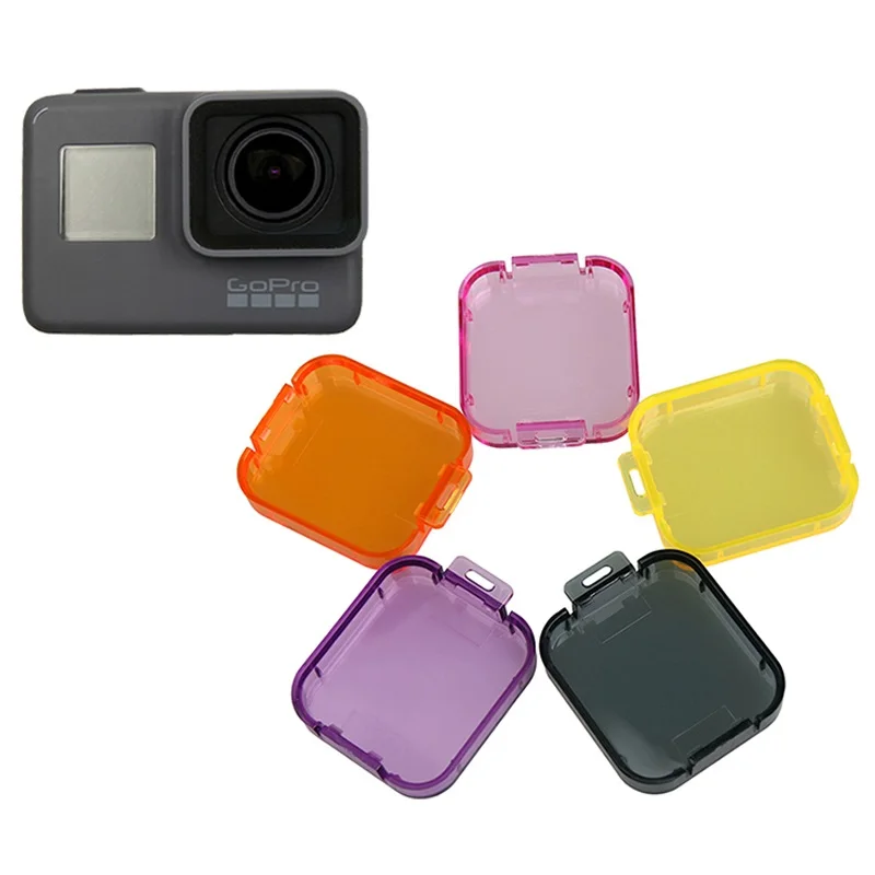Аксессуары для экшн камеры Go Pro Hero7 водонепроницаемые фильтры корпус дайвинга