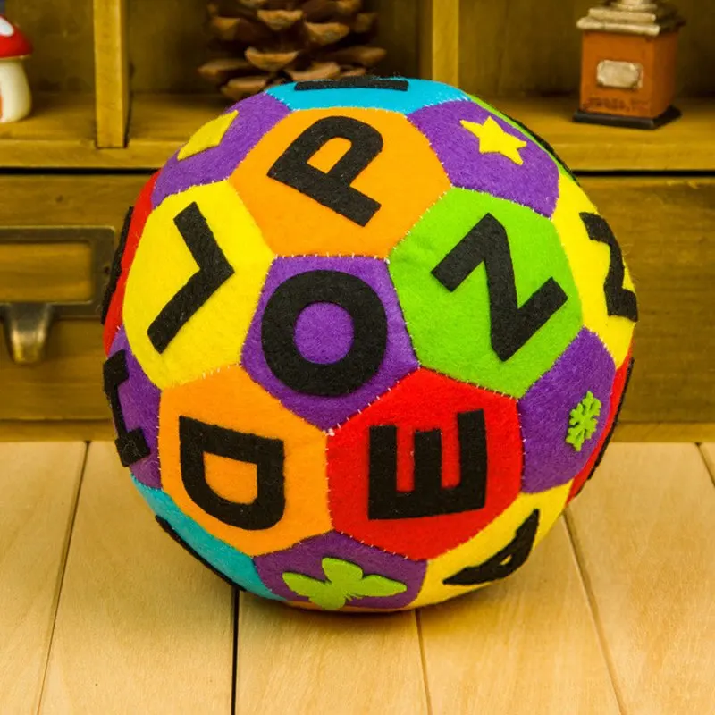 Горячая Распродажа в стиле сделай сам Алфавит футбол 16 см войлочный мяч ручной