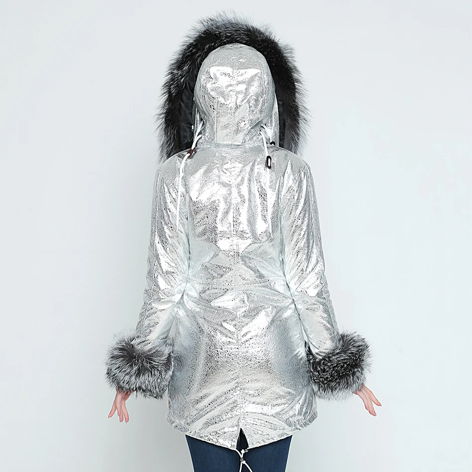 OFTBUY парка, зимняя куртка, женское меховое пальто, Воротник из натурального Лисьего меха, толстые теплые длинные парки, Большая Меховая парка, верхняя одежда, Новинка