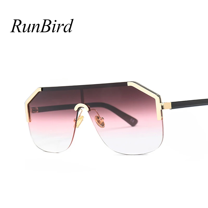 2018 Новые Модные прозрачные розовые солнцезащитные очки без оправы для женщин и