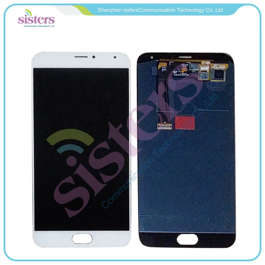 Белый или черный протестированный ЖК экран + сенсорный дигитайзер для 5 ''Meizu MX5