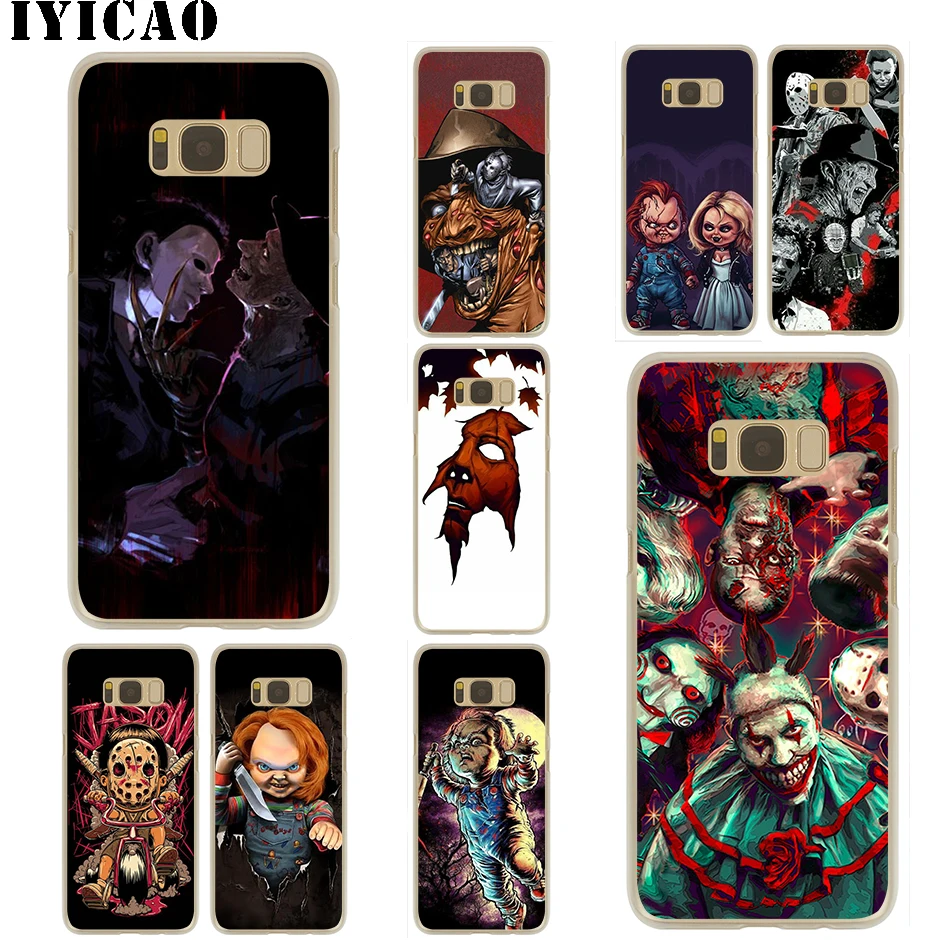 Жесткий чехол IYICAO Horror icon для Samsung Galaxy S10e S10 S9 S8 Plus S6 S7 Edge Note 9 8 10 Plus|Чехлы-накладки| |