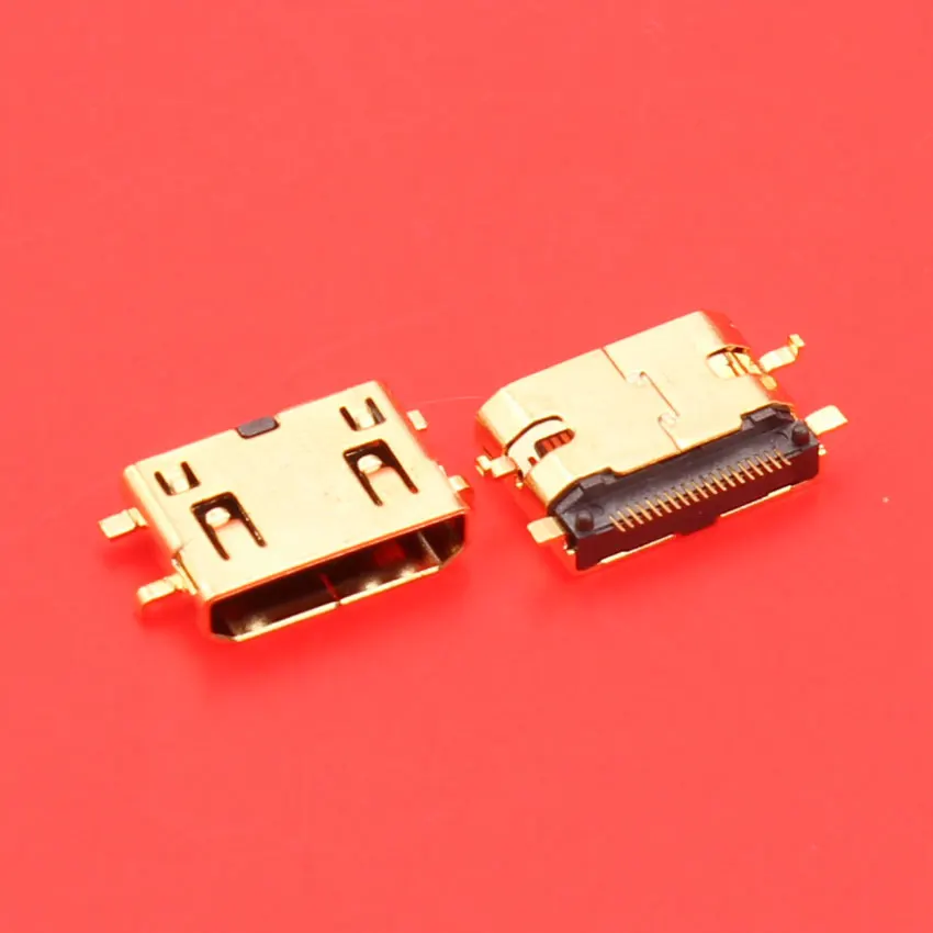 Cltgxdd золотое покрытие HDMI 19 pin гнездо разъем интерфейса 19Pin C Тип тонущие пластины 0 8