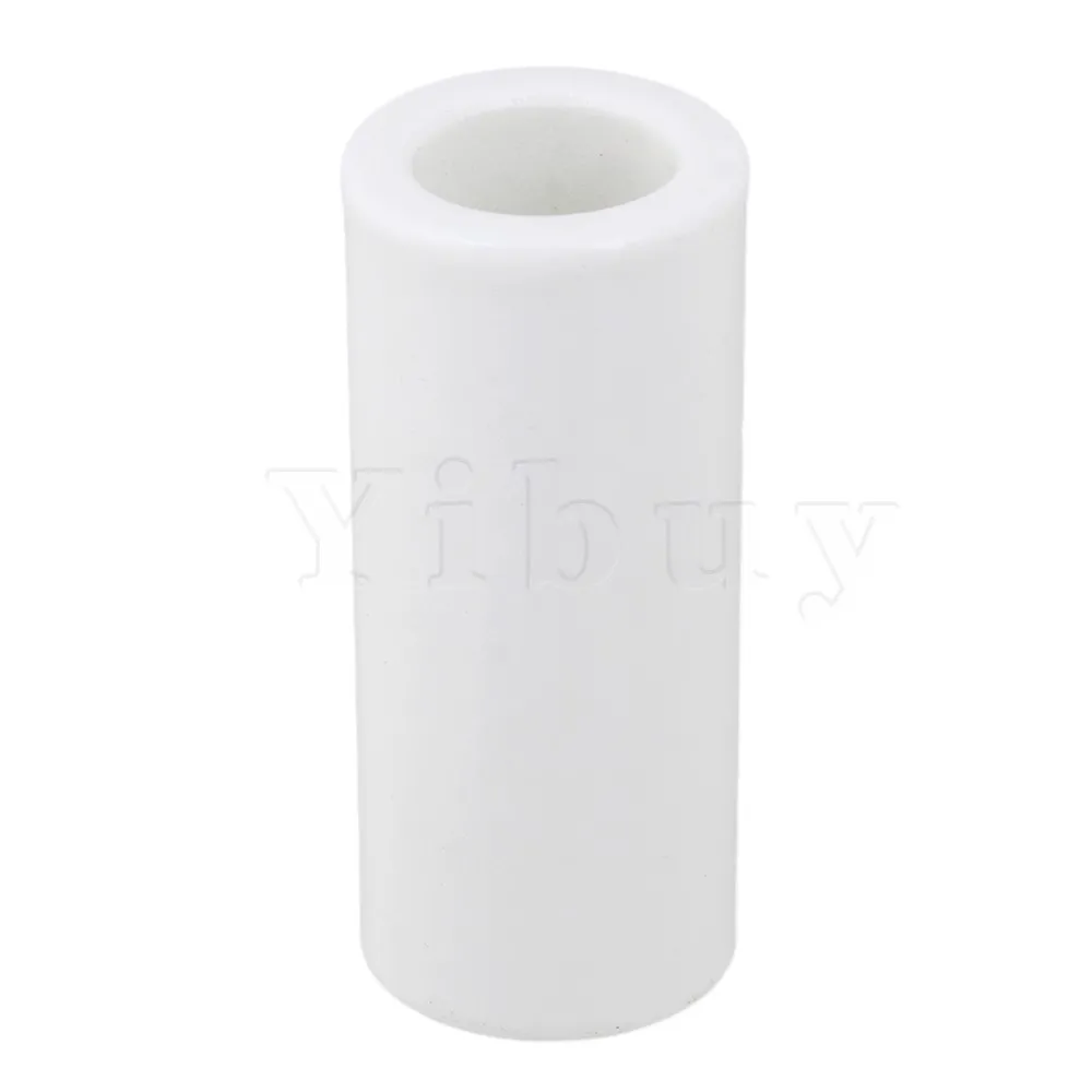 Yibuy 3x2x7 см белый керамический цилиндр для гитары Finger Knuckle Slide Tube